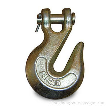 Clevis Slip Hook, Made of Carbon Steel or Stainless Steel AISI304 or AISI316, Sized 1/4 to 3/4-inch